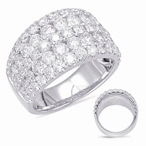 3.09 ctw. PLATINUM DIAMOND FASHION RING D4563-PL