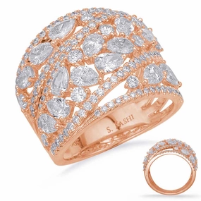 3.21 ctw. ROSE GOLD DIAMOND FASHION RING D4689RG