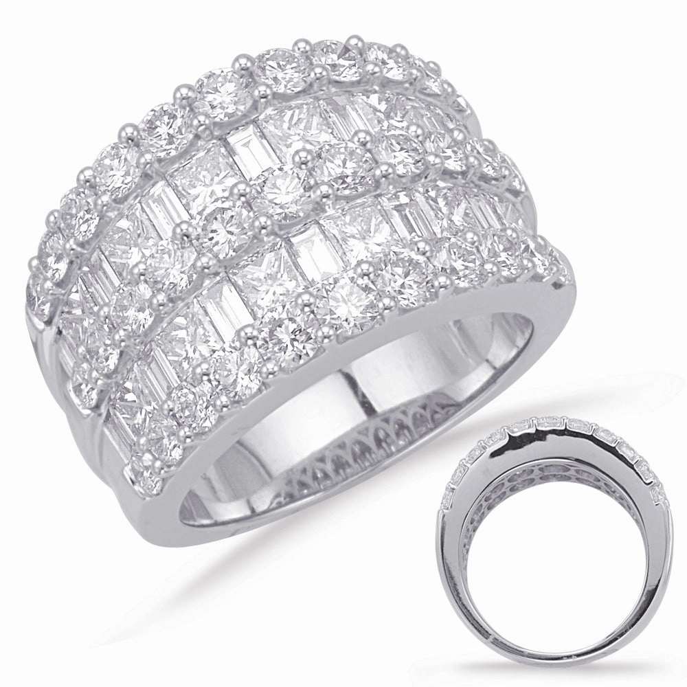 3.87 ctw. PLATINUM DIAMOND FASHION RING D4629-PL