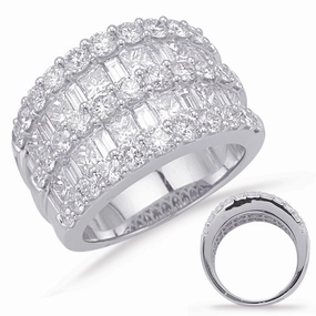 3.87 ctw. PLATINUM DIAMOND FASHION RING D4629-PL