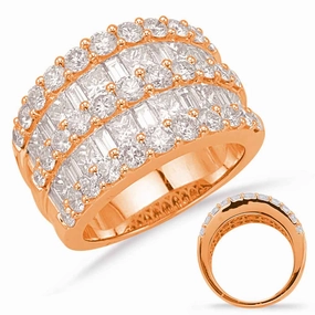 3.87 ctw. ROSE GOLD DIAMOND FASHION RING D4629RG