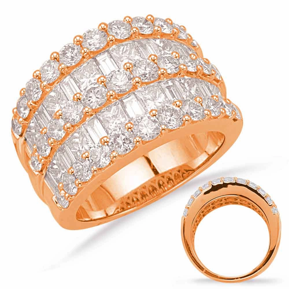 3.87 ctw. ROSE GOLD DIAMOND FASHION RING D4629RG