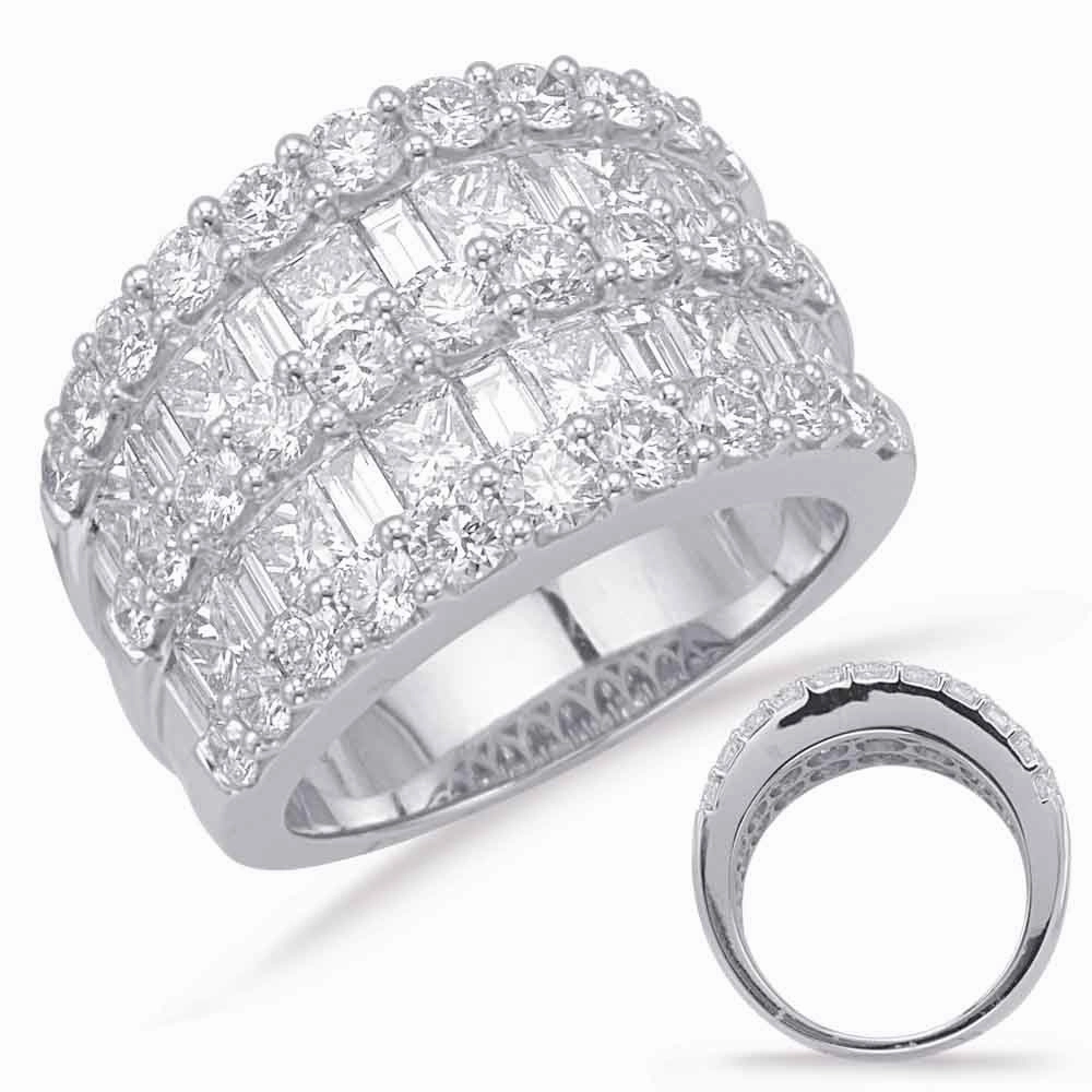 3.87 ctw. WHITE GOLD DIAMOND FASHION RING D4629WG