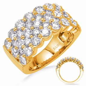 4.21 ctw. YELLOW GOLD DIAMOND RING D4765YG