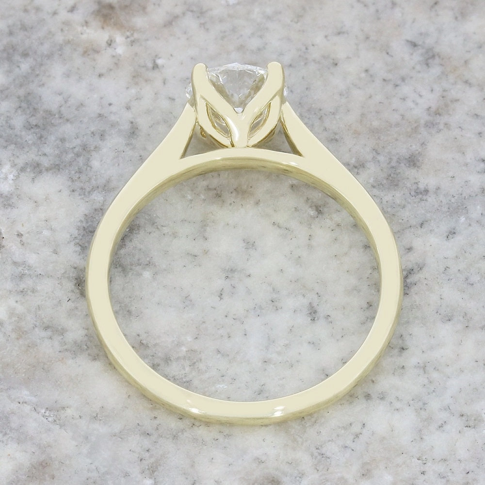 9ct Gold 1.00ct Brilliant Cut Lab Grown Diamond Solitaire Ring D VS 2