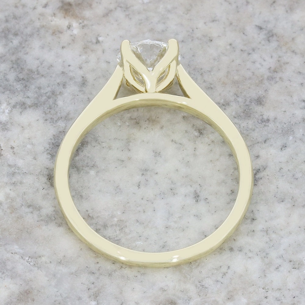 9ct Gold 1.00ct Brilliant Cut Lab Grown Diamond Solitaire Ring D VS 2