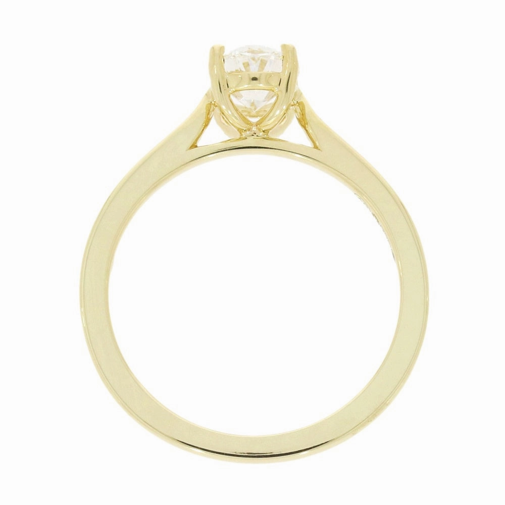 9ct Gold 1.00ct Oval Cut Lab Grown Diamond Solitaire Ring E VS2