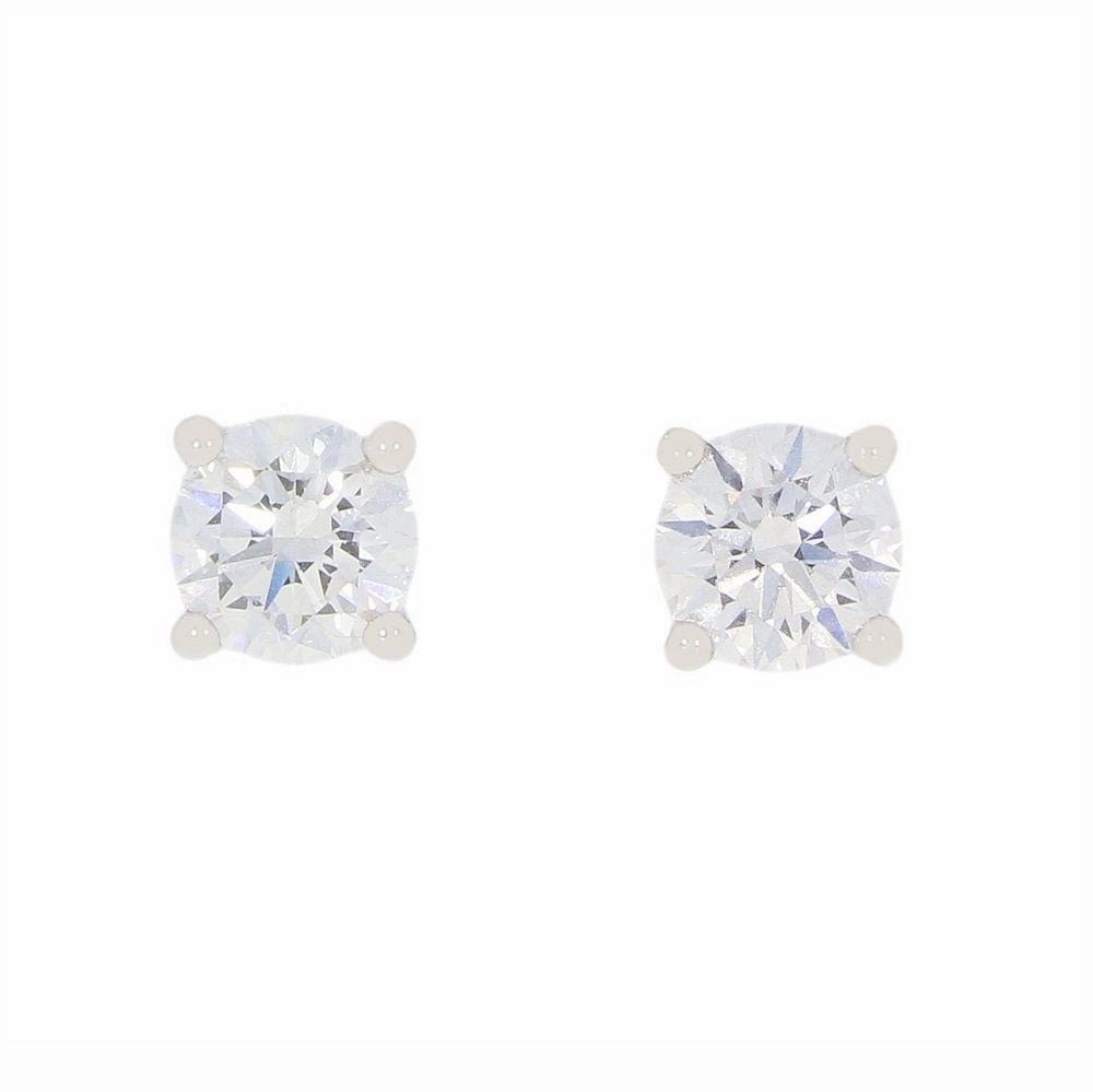 9ct White Gold 2.10cts Lab Grown Brilliant Cut Diamond Stud Earrings