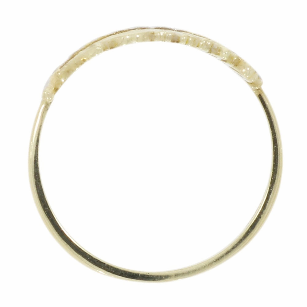 9ct Yellow and White Gold Feather Ring