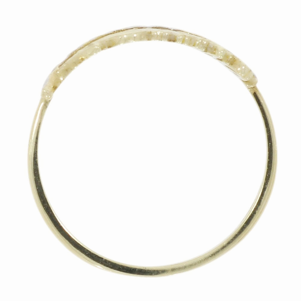 9ct Yellow and White Gold Feather Ring