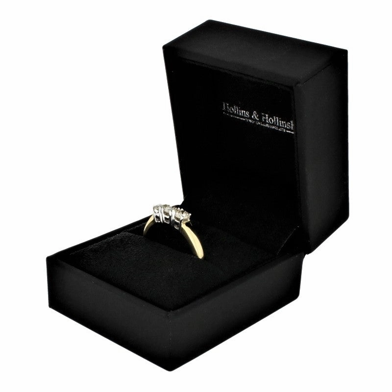 9ct Yellow Gold 0.72ct Diamond Trilogy Ring