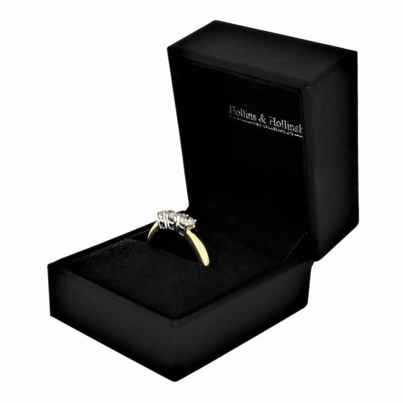 9ct Yellow Gold 0.72ct Diamond Trilogy Ring