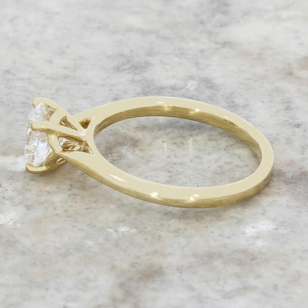 9ct Yellow Gold 1.21ct Brilliant Cut Lab Grown Diamond Solitaire Ring D VS 2