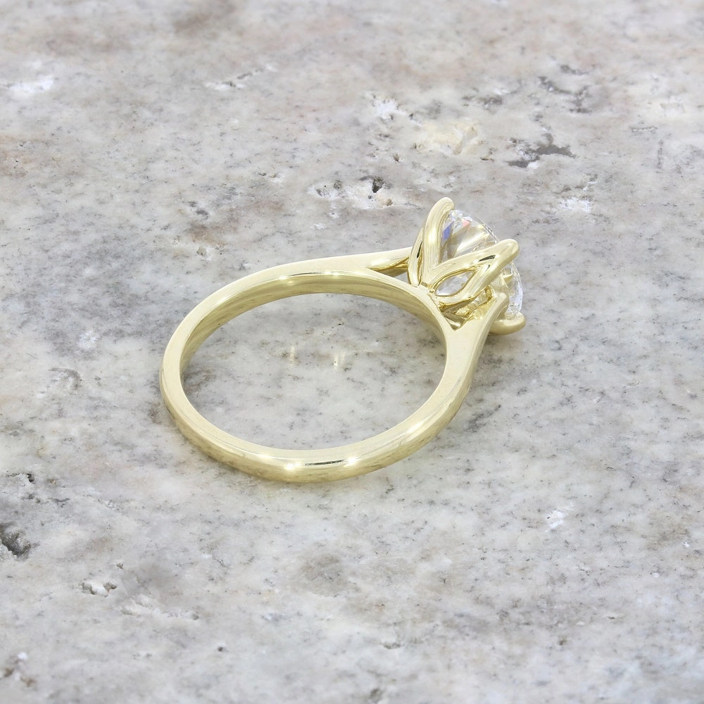 9ct Yellow Gold 1.99ct Brilliant Cut Lab Grown Diamond Solitaire Ring E SI1