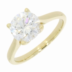9ct Yellow Gold 1.99ct Brilliant Cut Lab Grown Diamond Solitaire Ring E SI1