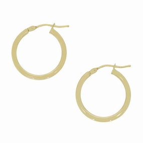9ct Yellow Gold Hoop Earrings