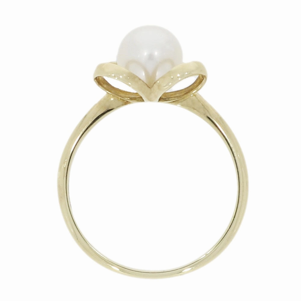 9ct Yellow Gold White Freshwater Pearl Dress Ring