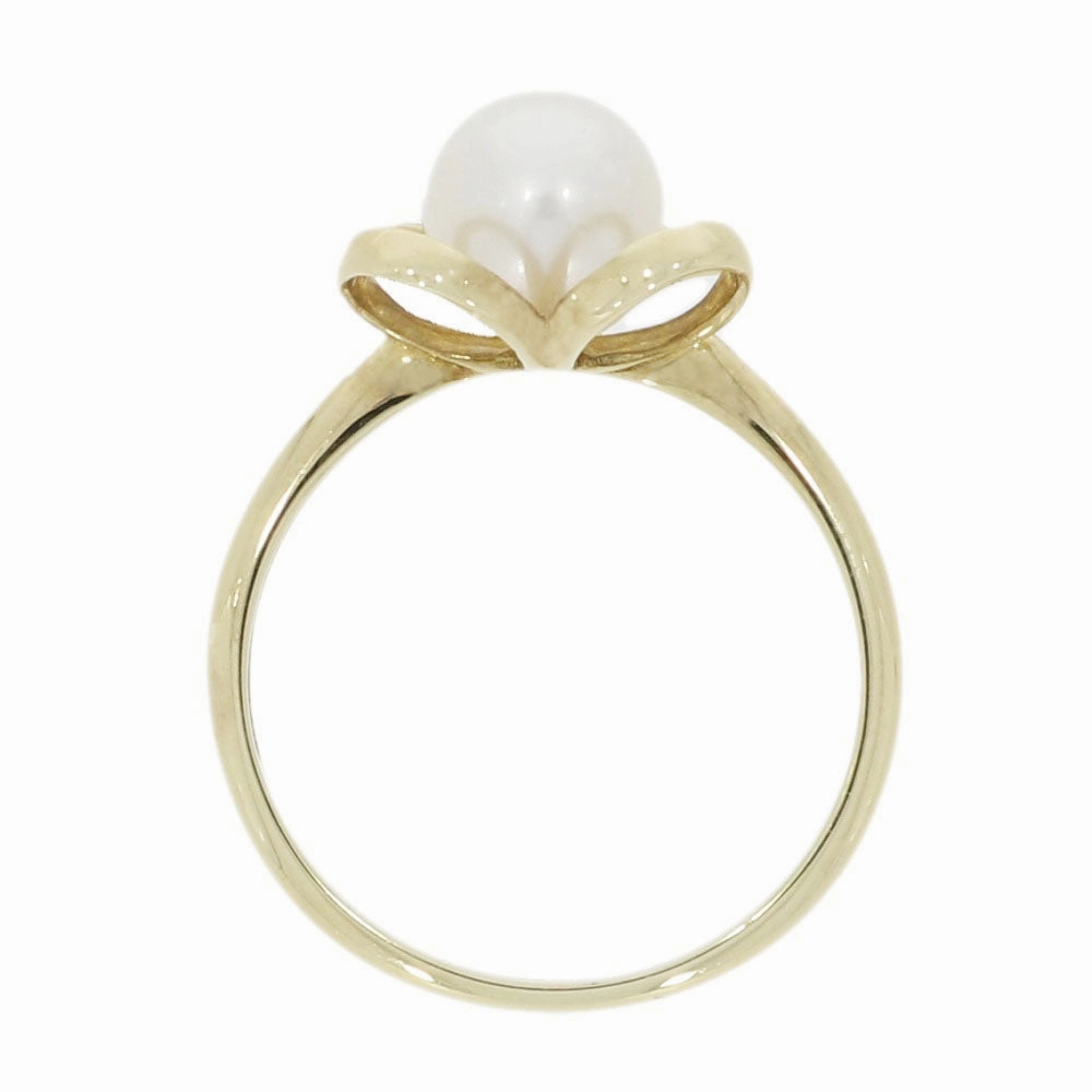 9ct Yellow Gold White Freshwater Pearl Dress Ring