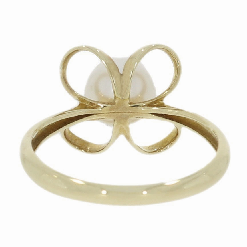 9ct Yellow Gold White Freshwater Pearl Dress Ring