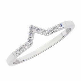 Alliance en or blanc sertie de diamants