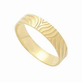 Alliance en or jaune 18 cts : motifs