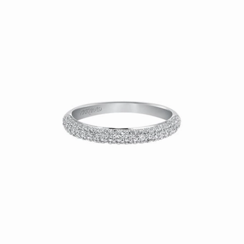 Artcarved Diamond Band White Gold-A Ladies Wedding Band  33-V9130W-L