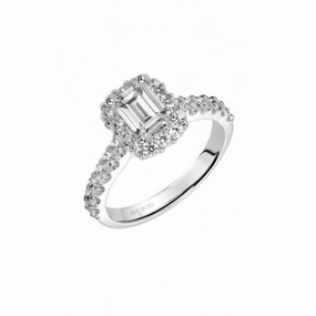 Artcarved Genesis Engagement ring Wht Gold-A Engagement Ring 31-V439EEW-E