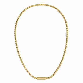 Boss Jewellery Doran Yellow Gold Plated Mens Chain 1580694