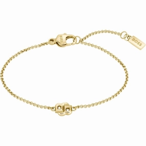 Boss Jewellery Double B Petit Gold Plated Ladies Bracelet 1580698