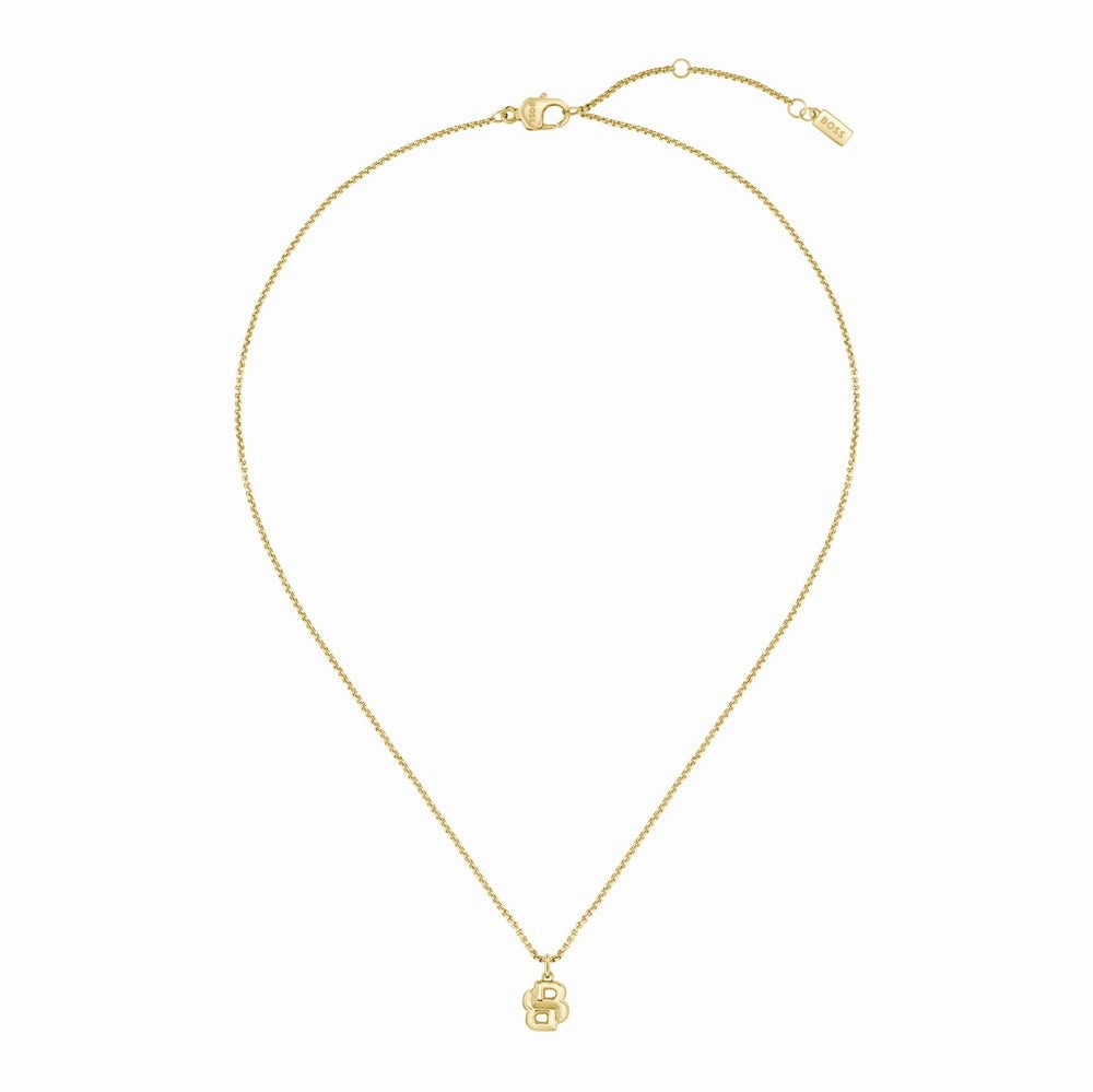 Boss Jewellery Double B Petit Gold Plated Ladies Necklace 1580747