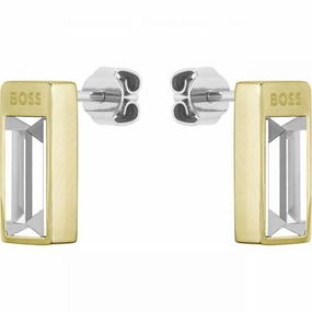 Boss Jewellery Ladies Gold Plated Stud Earrings 1580413