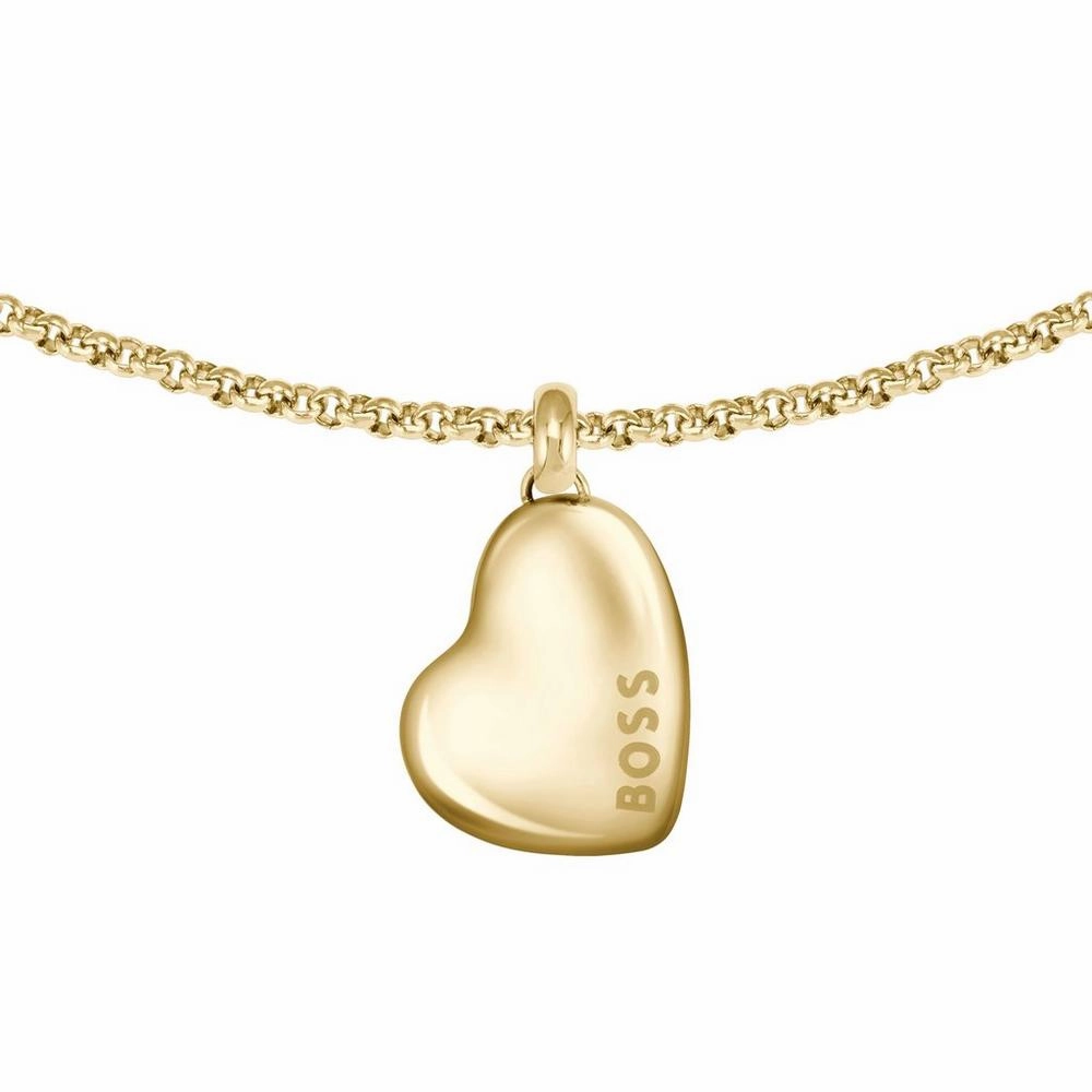 Boss Jewellery Ladies Honey Heart Gold Plated Bracelet 1580595