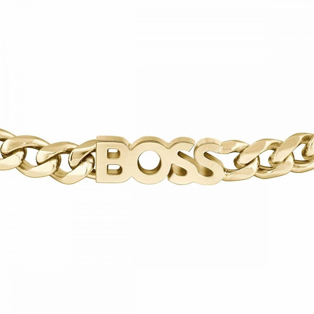 Boss Jewellery Ladies Kassy Gold Plated Link Bracelet 1580593
