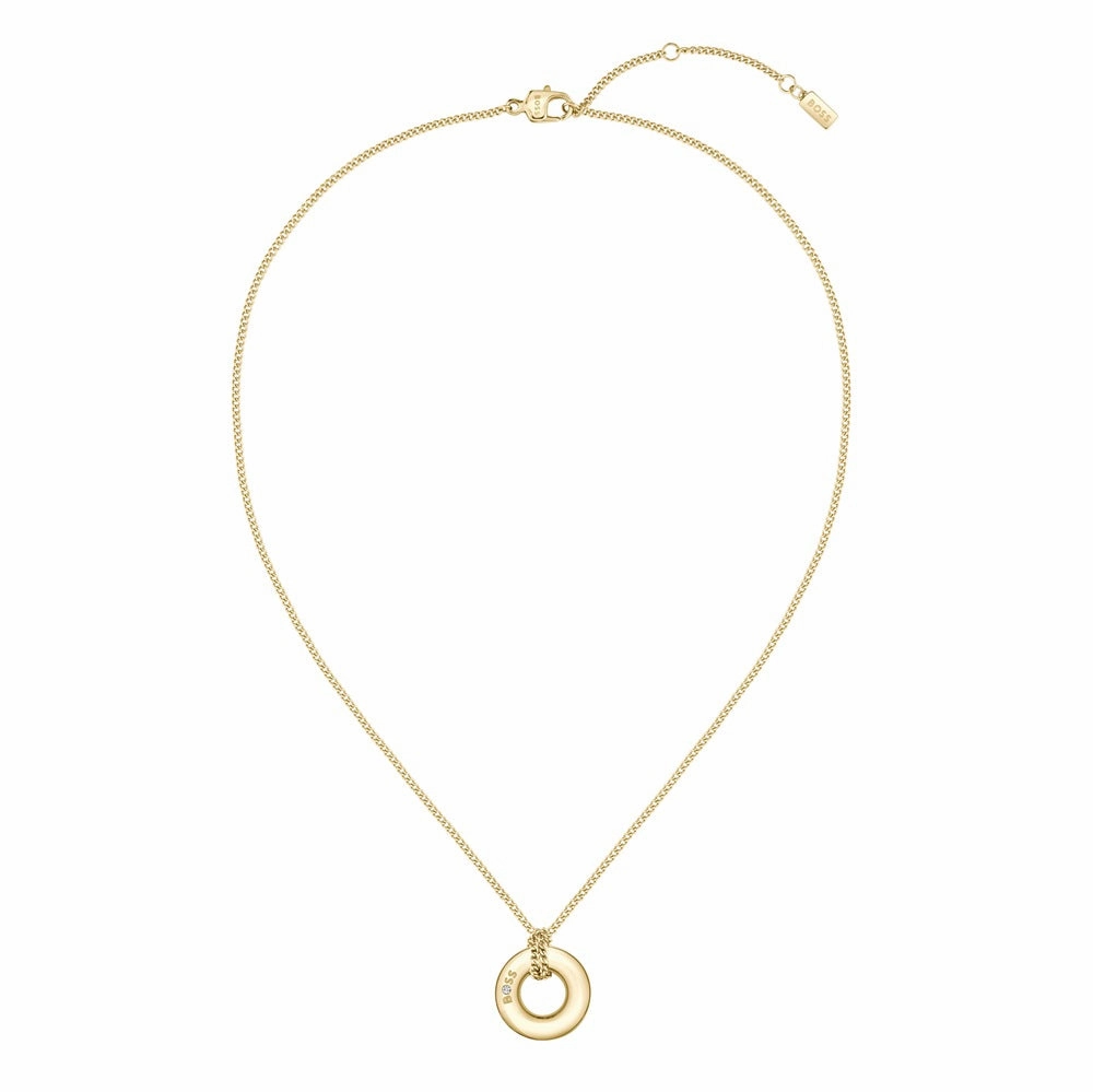 Boss Jewellery Live Circle Gold Plated Ladies Necklace 1580684