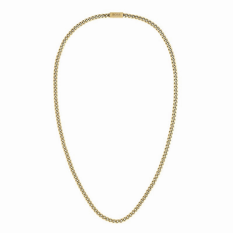 Boss Jewellery Yellow Gold Plated Mens Chain 1580173