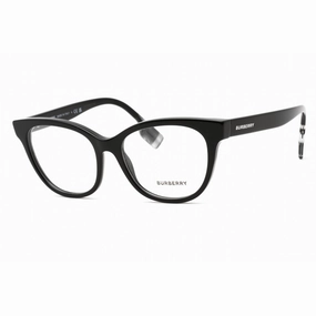 Burberry Women's Eyeglasses - Full Rim Cat Eye Black Plastic Frame | 0BE2375 3001
