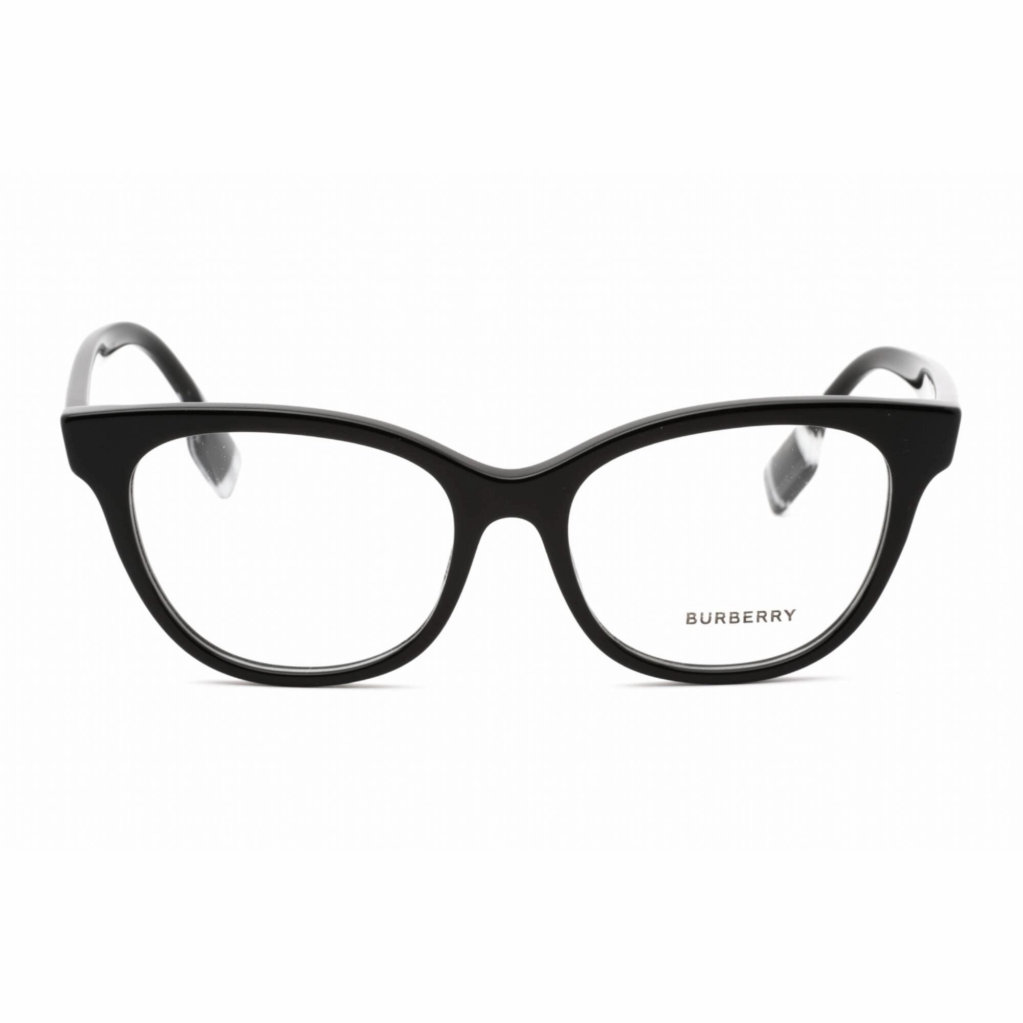Burberry Women's Eyeglasses - Full Rim Cat Eye Black Plastic Frame | 0BE2375 3001