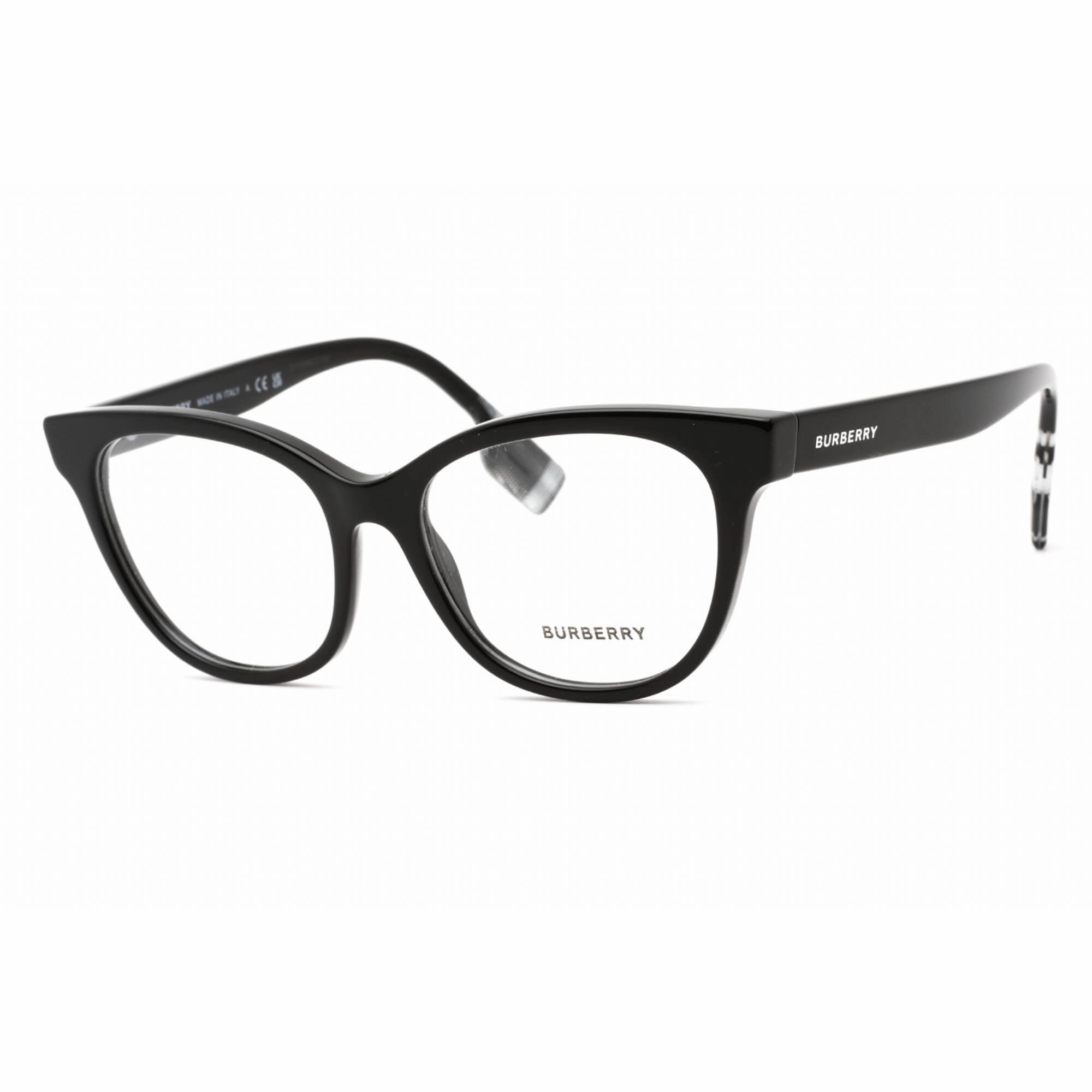 Burberry Women's Eyeglasses - Full Rim Cat Eye Black Plastic Frame | 0BE2375 3001