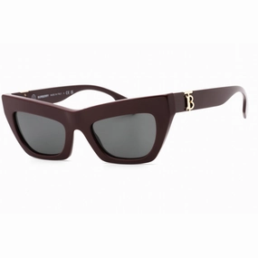 Burberry Women's Sunglasses - Dark Grey Lens Bordeaux Cat Eye Frame | 0BE4405 397987