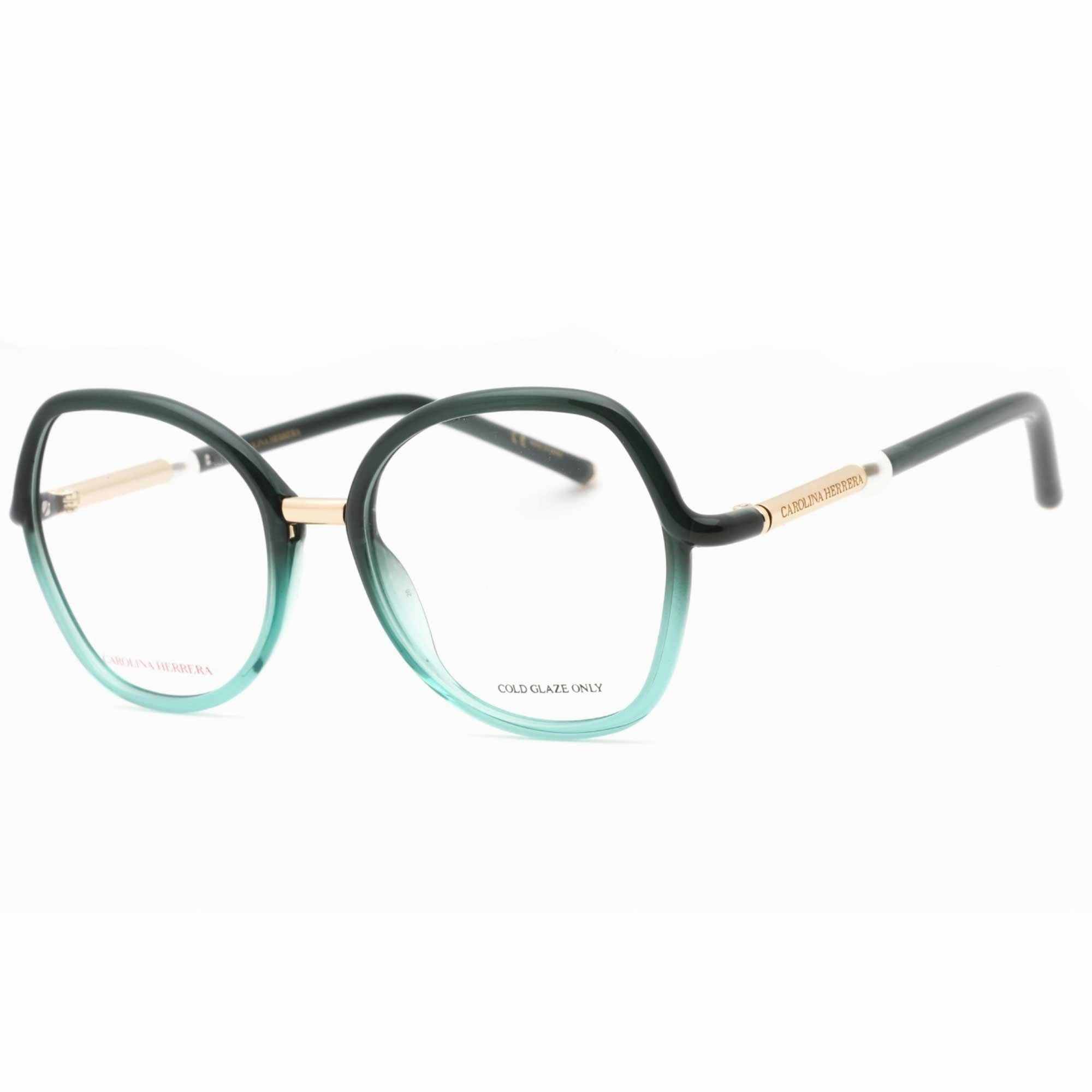 Carolina Herrera Women's Eyeglasses - Green Teal Full Rim Frame | HER 0080 0601 00