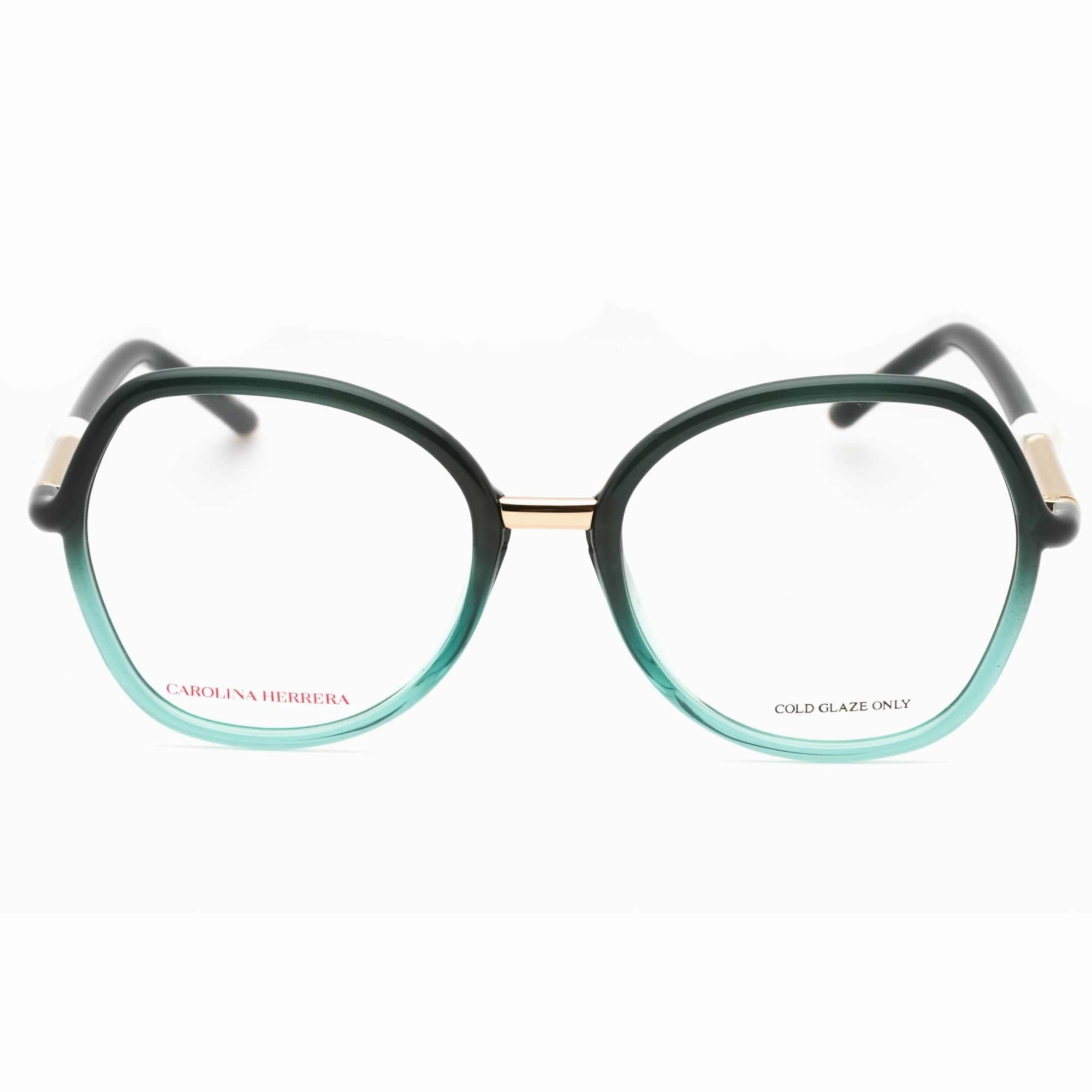 Carolina Herrera Women's Eyeglasses - Green Teal Full Rim Frame | HER 0080 0601 00