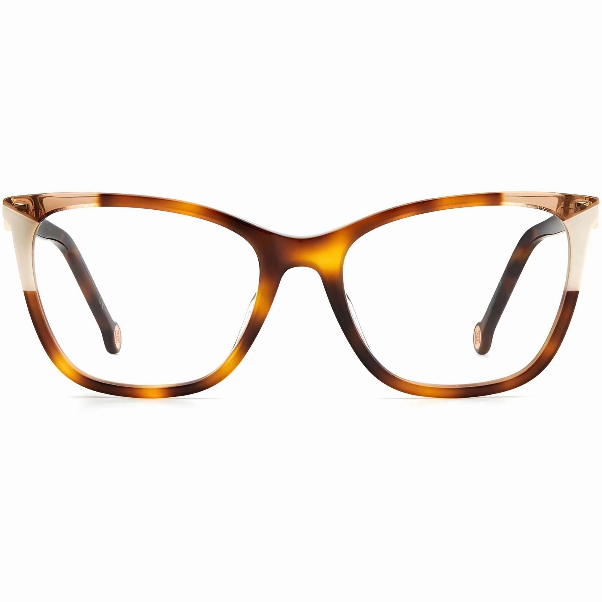 Carolina Herrera Women's Eyeglasses - Havana Ivory Frame Demo Lens | CH 0057 0C1H