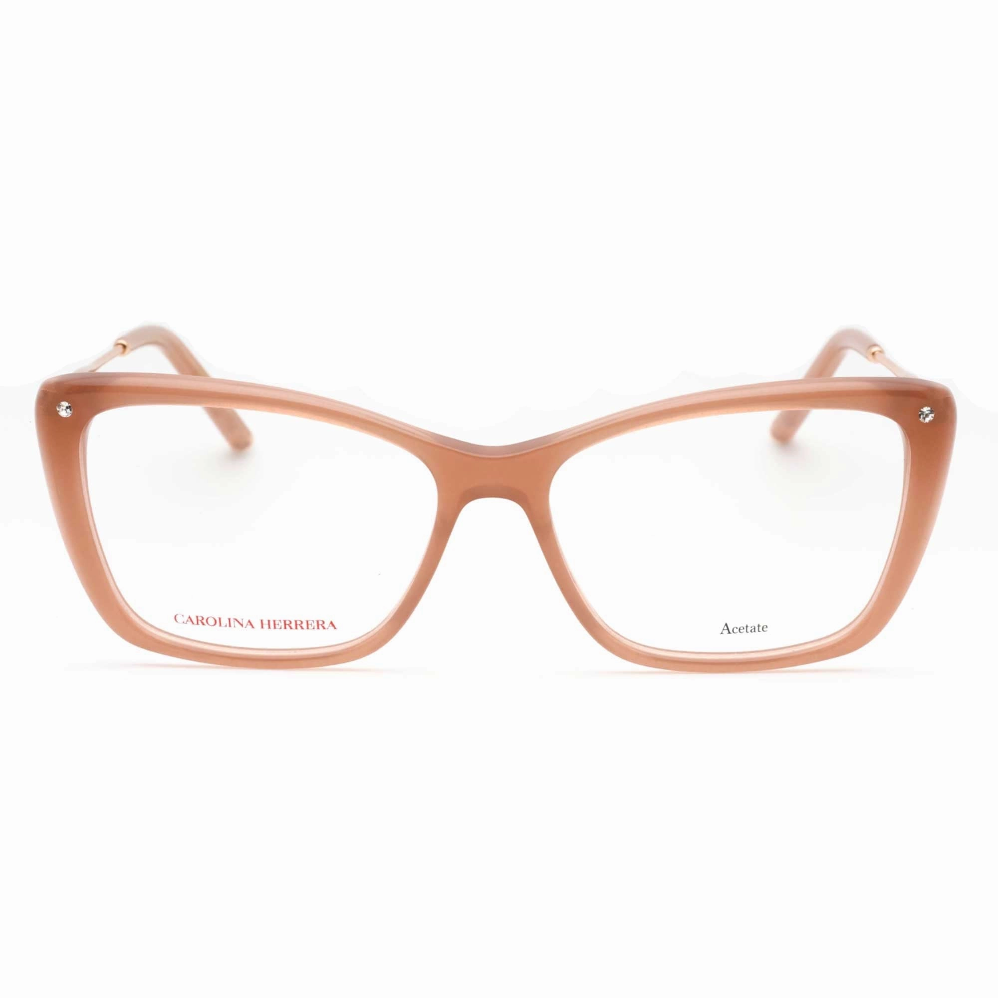 Carolina Herrera Women's Eyeglasses - Nude Glitter Full Rim Frame | HER 0155 0KON 00