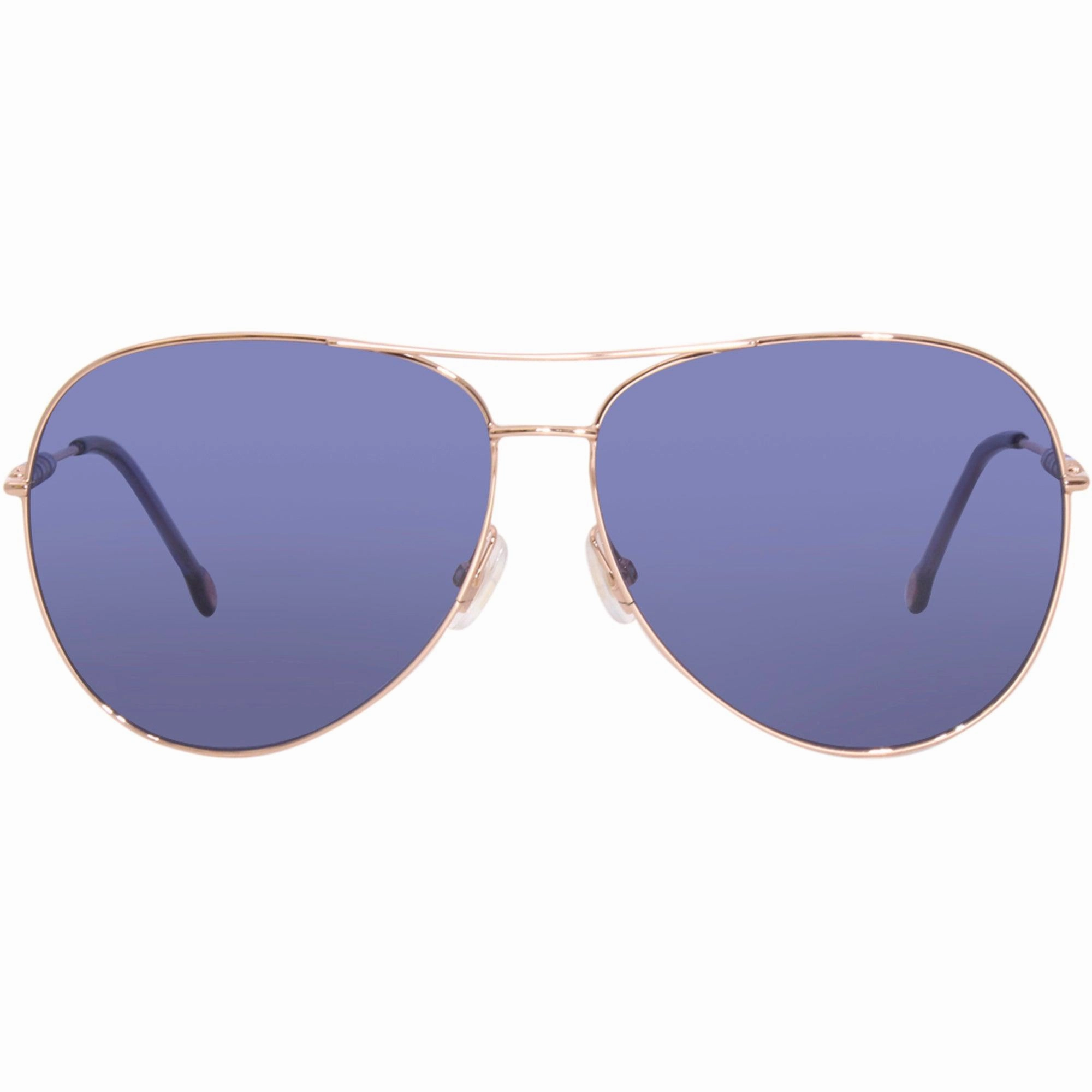 Carolina Herrera Women's Sunglasses - Blue Lens Gold Copper Frame | CH 0034/S 0DDB