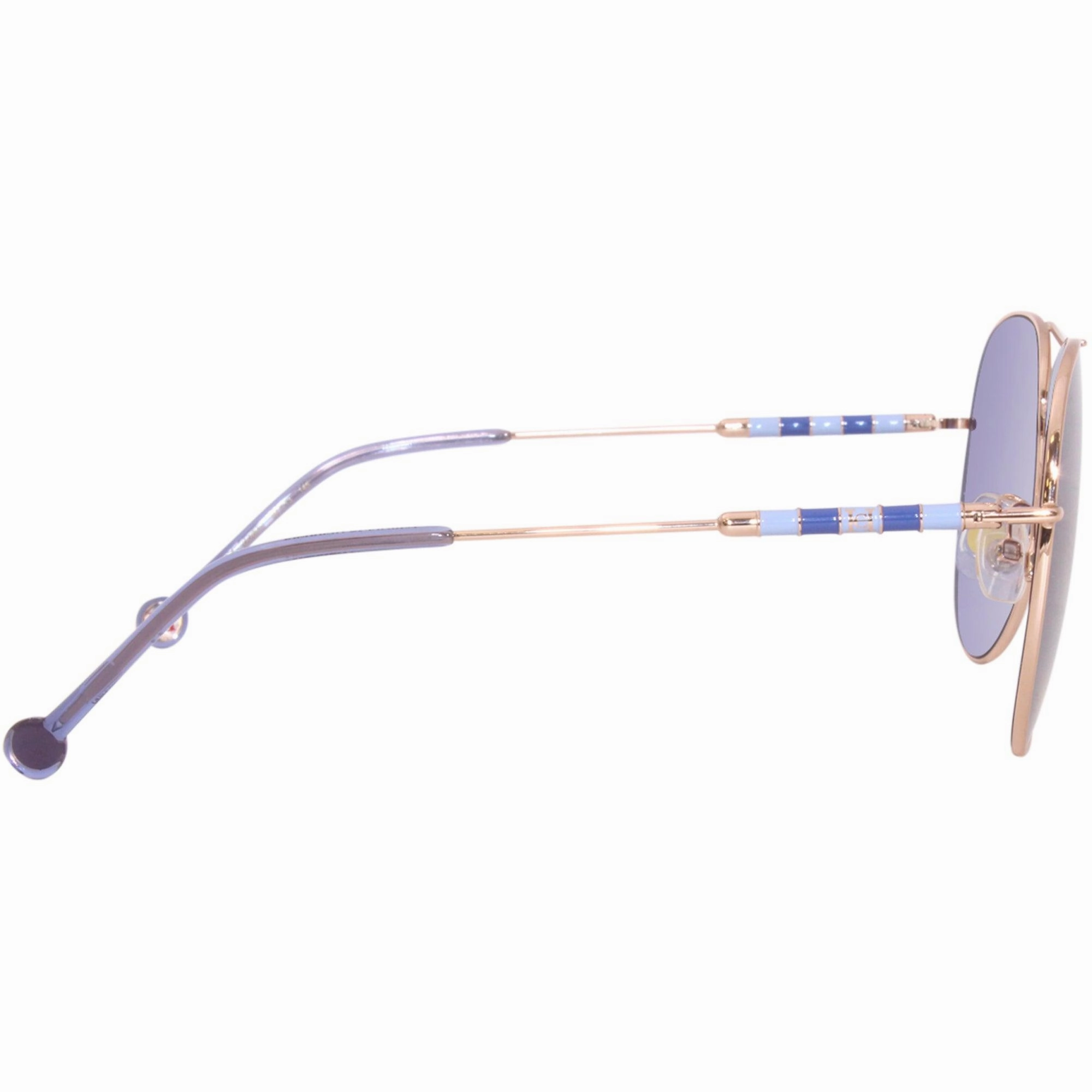 Carolina Herrera Women's Sunglasses - Blue Lens Gold Copper Frame | CH 0034/S 0DDB