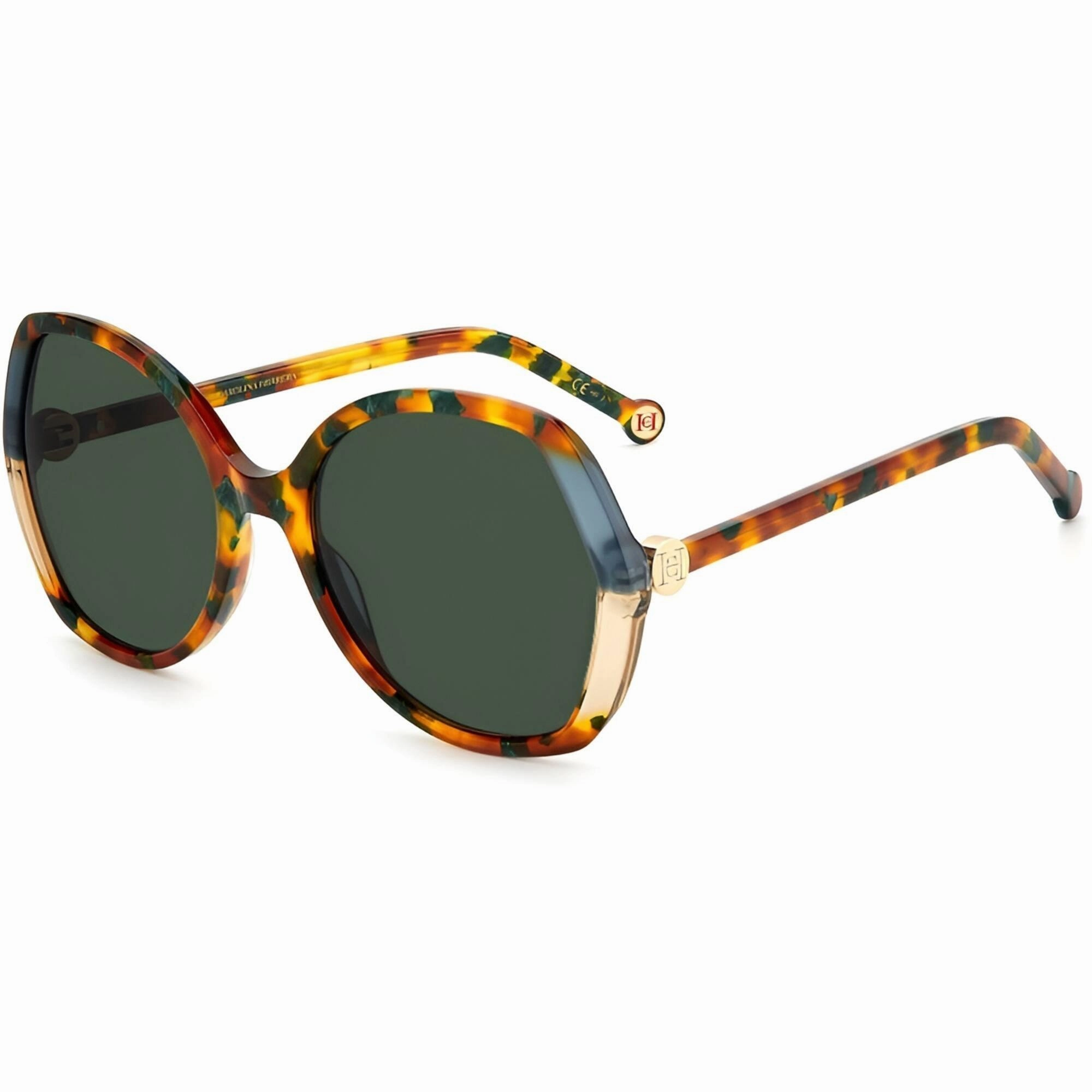 Carolina Herrera Women's Sunglasses - Green Havana Butterfly Frame | CH 0051/S 0YJE