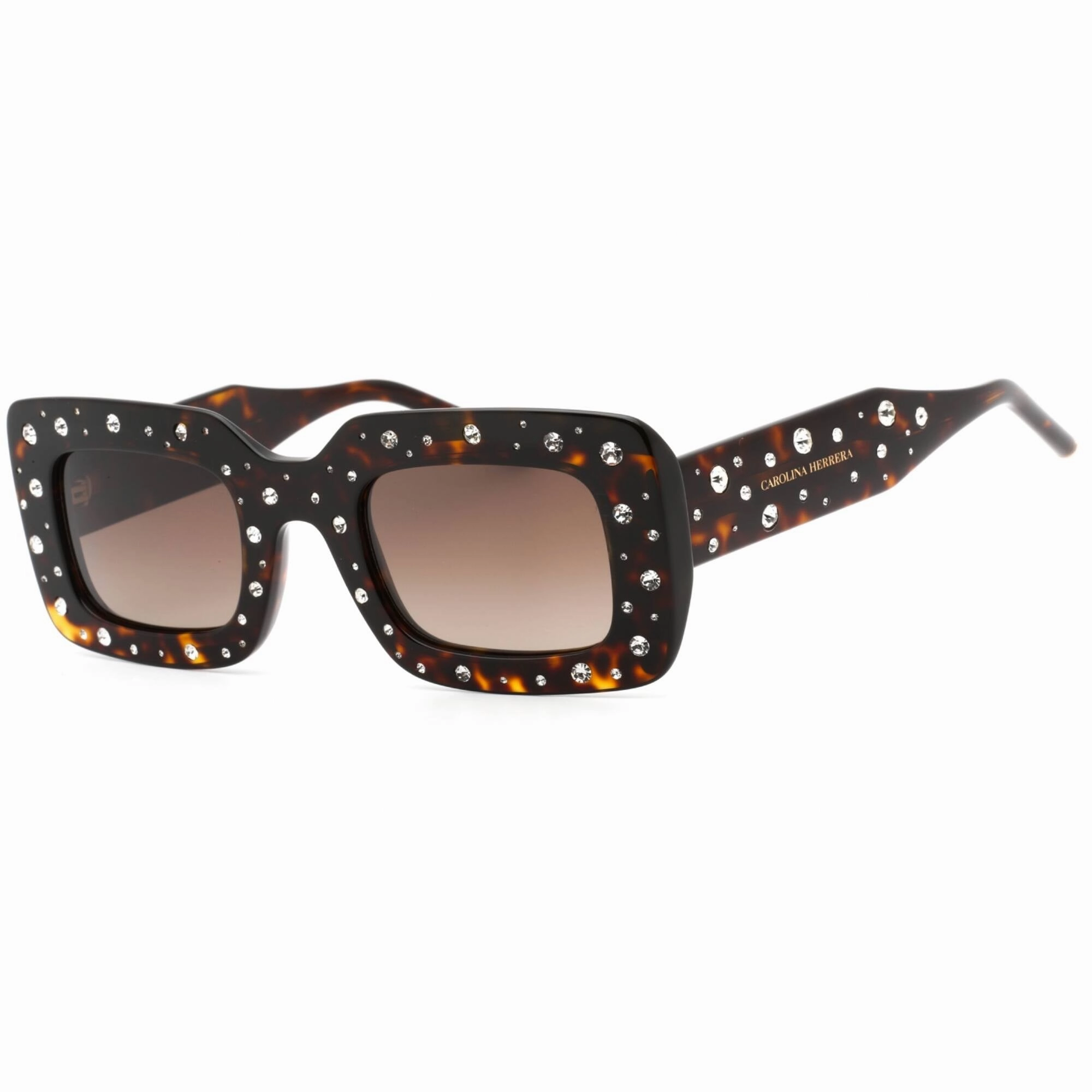 Carolina Herrera Women's Sunglasses - Havana Rectangular Frame | HER 0131/S 0086 HA
