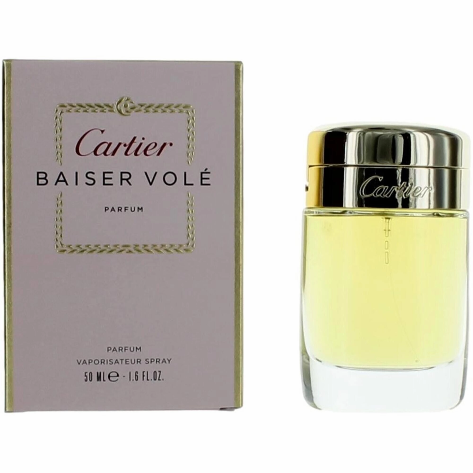 Cartier Women's Parfum Spray - Baiser Vole with Elegant Lily Flower Scent, 1.6 oz