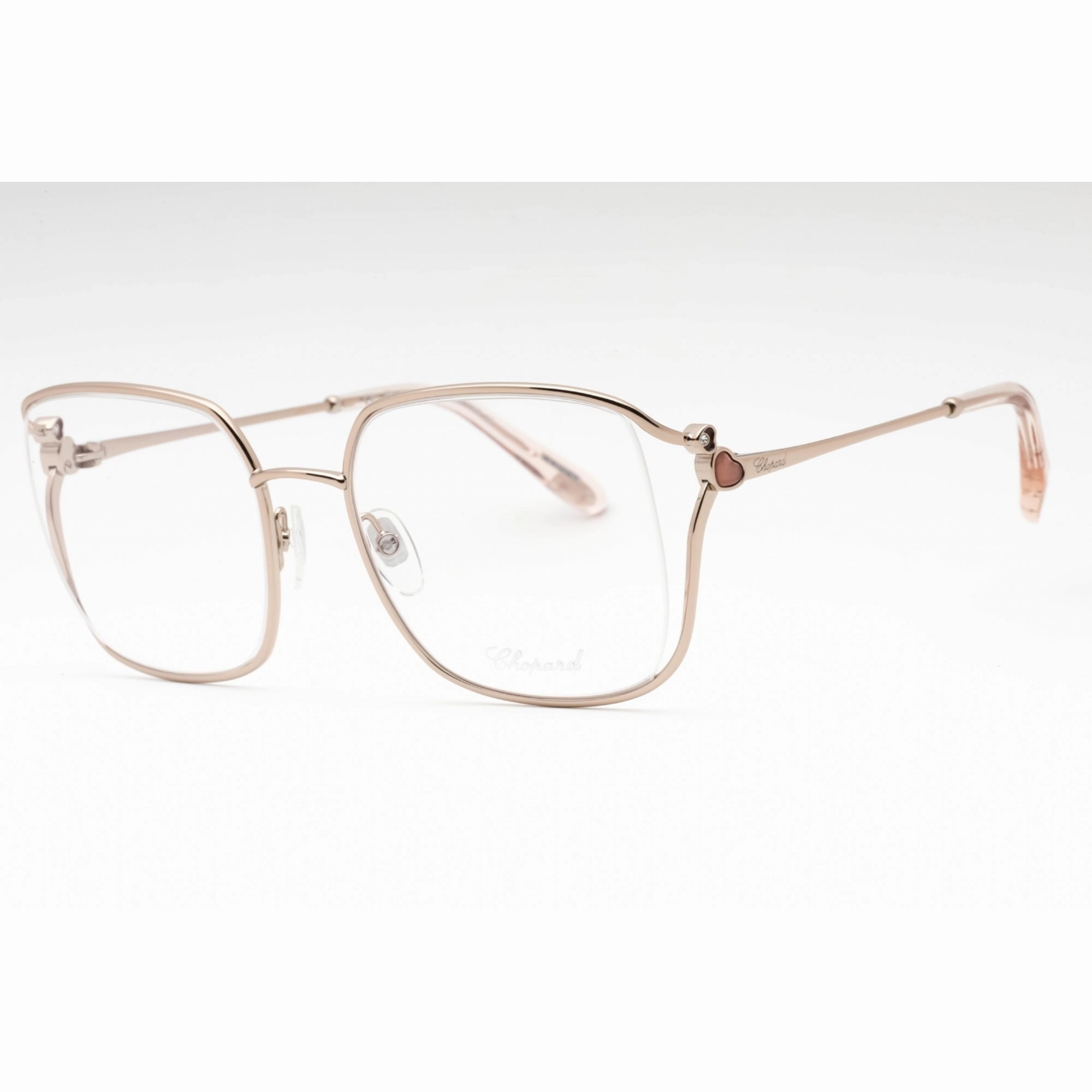 Chopard Women's Eyeglasses - Shiny Red Gold Metal Butterfly Shape Frame| VCHG29S 0A39
