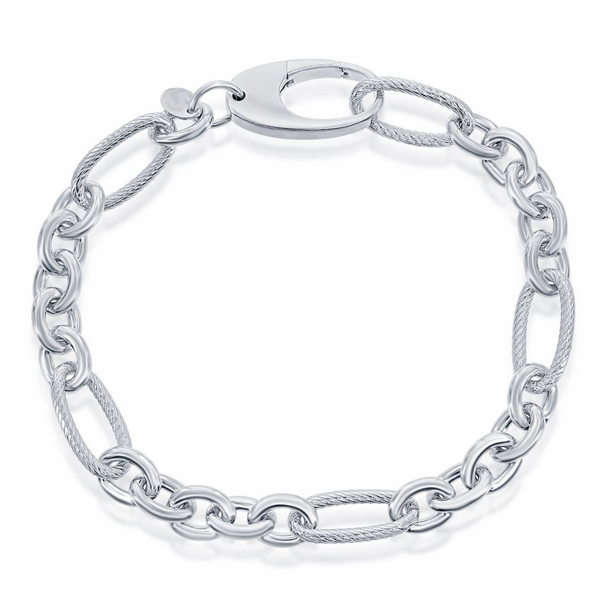 Classic Women's Bracelet - Sterling Silver Open Linked| S-4468
